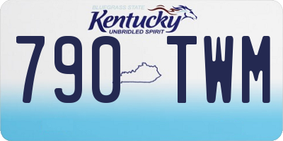 KY license plate 790TWM