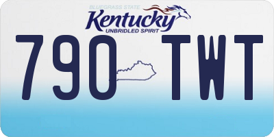 KY license plate 790TWT
