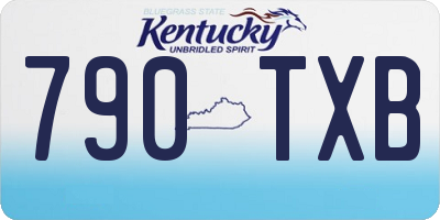 KY license plate 790TXB