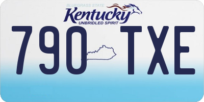 KY license plate 790TXE