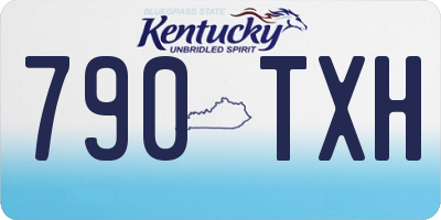KY license plate 790TXH