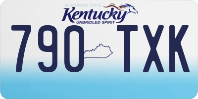 KY license plate 790TXK
