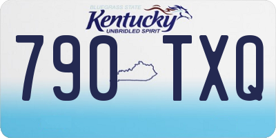 KY license plate 790TXQ