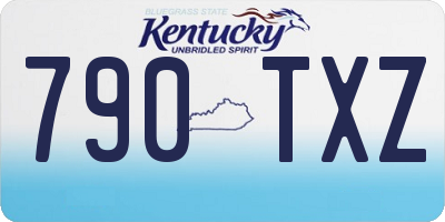 KY license plate 790TXZ