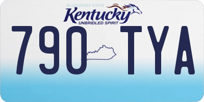 KY license plate 790TYA