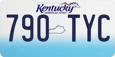 KY license plate 790TYC