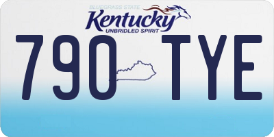 KY license plate 790TYE