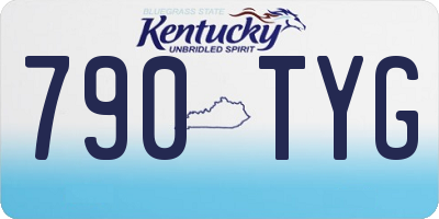 KY license plate 790TYG