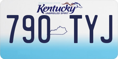 KY license plate 790TYJ