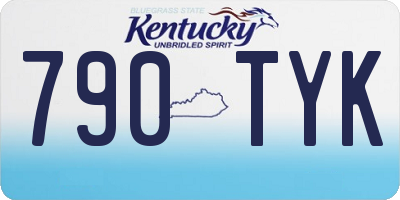 KY license plate 790TYK