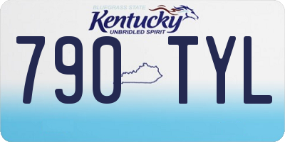 KY license plate 790TYL