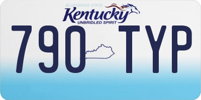 KY license plate 790TYP