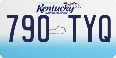 KY license plate 790TYQ