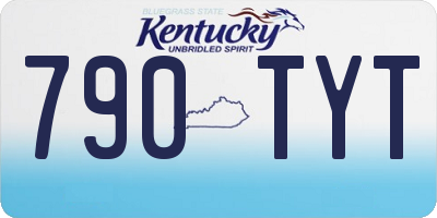 KY license plate 790TYT