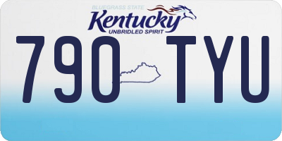 KY license plate 790TYU