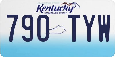 KY license plate 790TYW