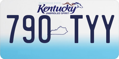 KY license plate 790TYY