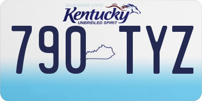 KY license plate 790TYZ