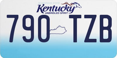 KY license plate 790TZB