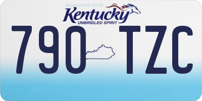 KY license plate 790TZC