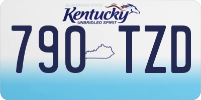 KY license plate 790TZD