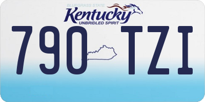 KY license plate 790TZI