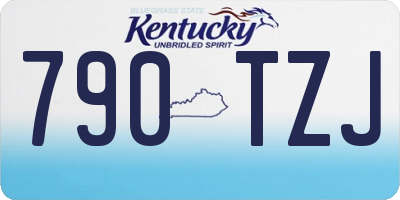 KY license plate 790TZJ