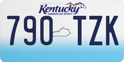 KY license plate 790TZK