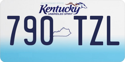 KY license plate 790TZL