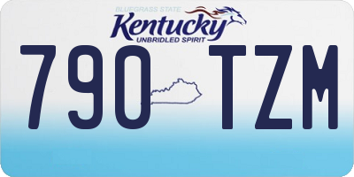 KY license plate 790TZM