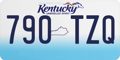 KY license plate 790TZQ