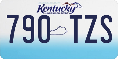 KY license plate 790TZS