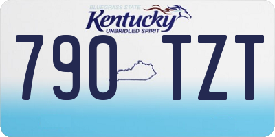 KY license plate 790TZT