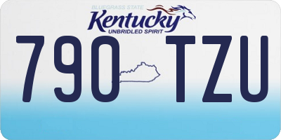 KY license plate 790TZU