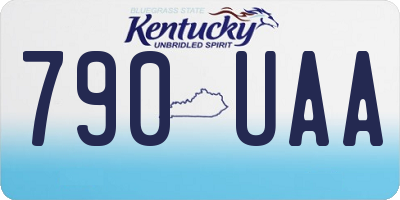 KY license plate 790UAA
