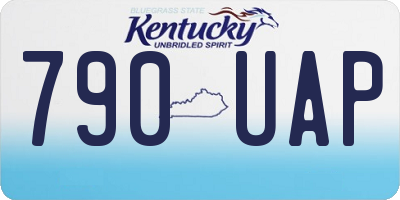KY license plate 790UAP