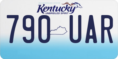 KY license plate 790UAR