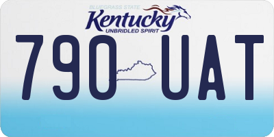 KY license plate 790UAT