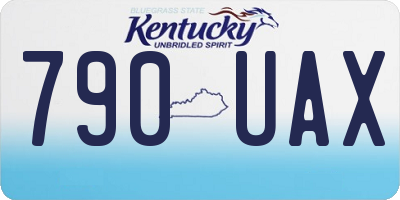 KY license plate 790UAX