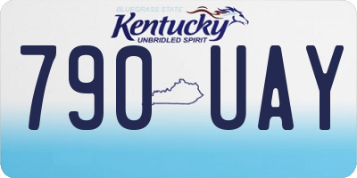 KY license plate 790UAY