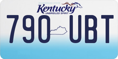 KY license plate 790UBT