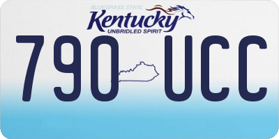 KY license plate 790UCC