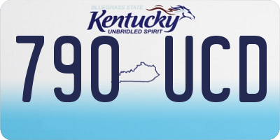 KY license plate 790UCD