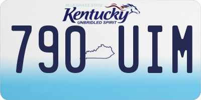 KY license plate 790UIM