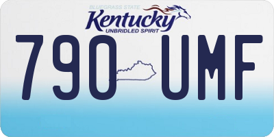 KY license plate 790UMF
