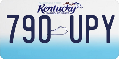 KY license plate 790UPY