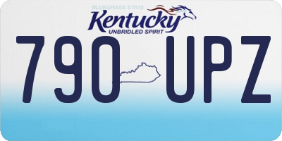 KY license plate 790UPZ
