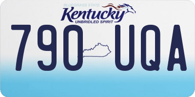 KY license plate 790UQA