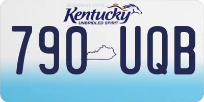 KY license plate 790UQB