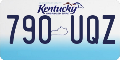 KY license plate 790UQZ